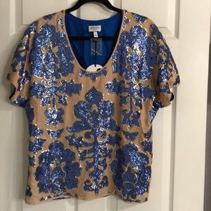 Tracey Reese Neiman Marcus Target sequin top szL